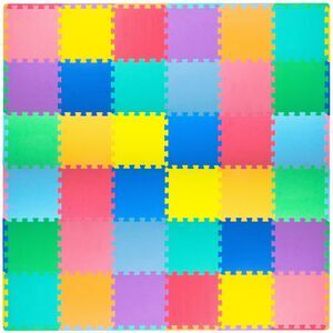 ProSource Baby Play Mat 36 Tiles Interlocking EVA Foam Kids Floor Multicolor